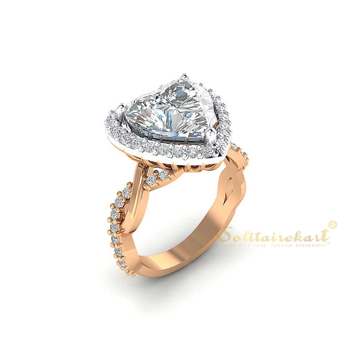 Amazing Aureole 2 In 1 Stackable Diamond Ring