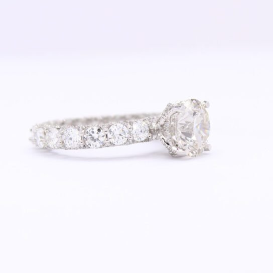 Bevilles 3.00ct Oval Solitaire Laboratory-Grown Diamond Ring in 18kt Yellow and White Gold main image 0