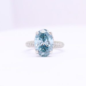 Oval Blue Diamond Jewelry
