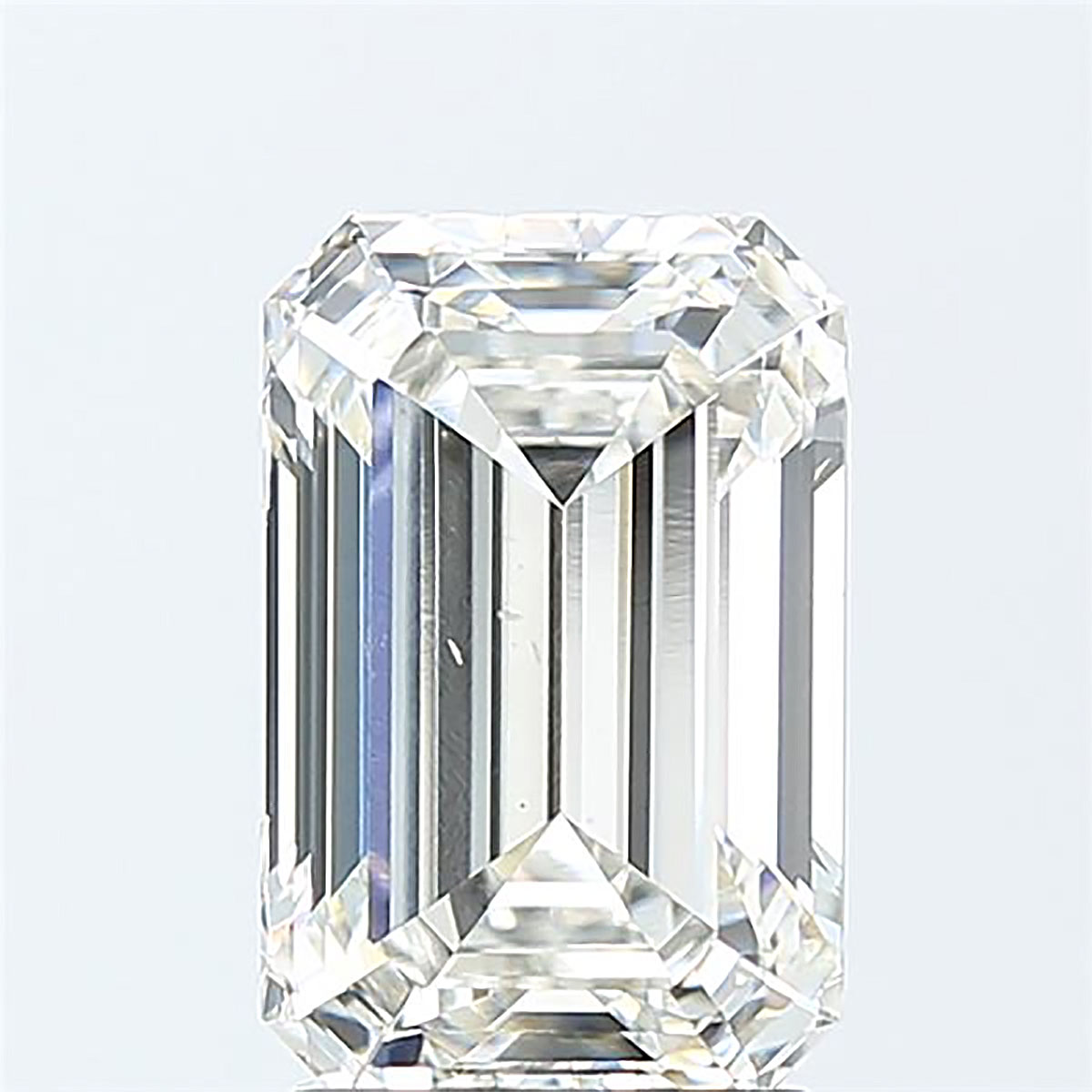 H color deals emerald cut diamond