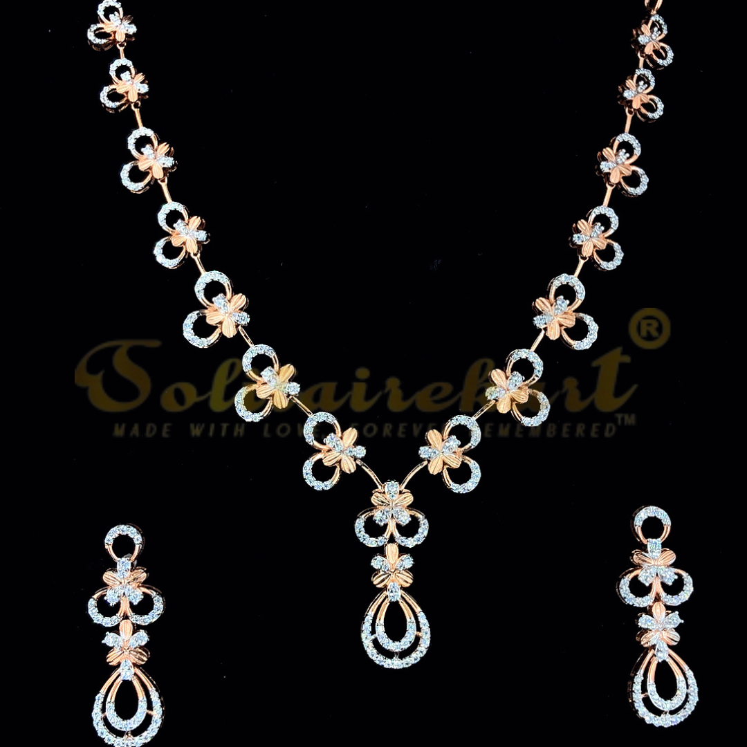 Lustrous Legacy: The 18K Gold 3.7 CT Necklace with Natural Diamonds