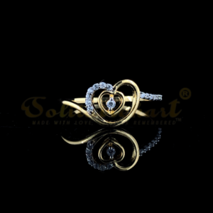 18K Gold Natural Diamond Ring with Exquisite Brilliance