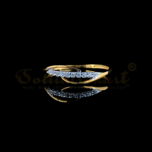 Eternal Embrace: The 18K Gold with 0.10CT Natural Diamond Unity Ring