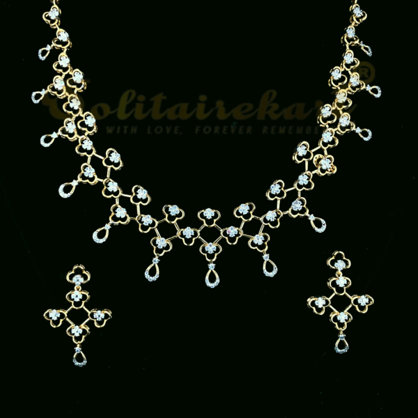 Lustrous Harmony: The 18K Gold 3.03 CT Necklace with Exquisite Natural Diamonds