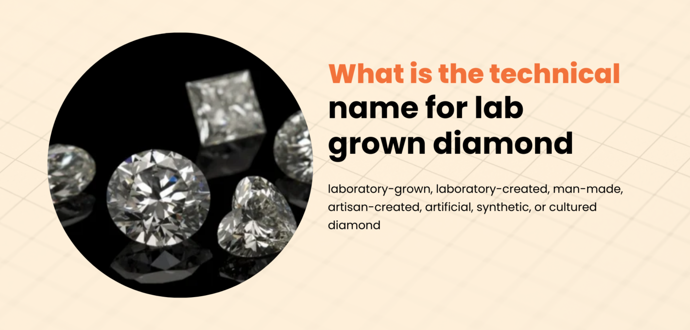 What is the technical name for lab grown diamonds